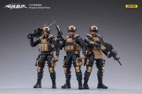 People's Armed Police (PAP) Team 1/18 Scale Set of 3 Figures