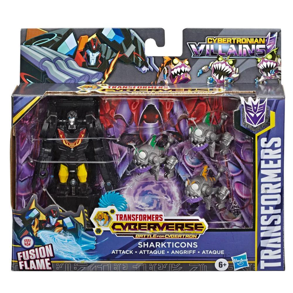 Transformers Cyberverse Battle for Cybertron Sharkticons Attack - Giftset Transformers Cyberverse Battle for Cybertron Sharkticons Attack - Giftset